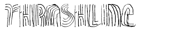 Thrashline font preview